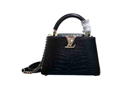 M13737 Black Croc-Emboss