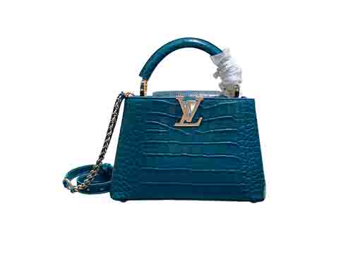 M13737 Teal Croc-Embosse