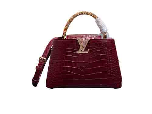 M12944 Burgundy Croc-Emb