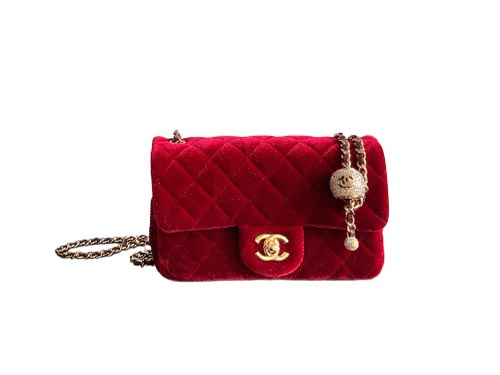 Chanel Red Velvet Crysta