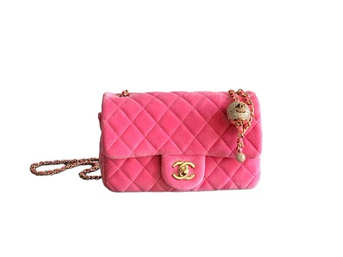 Chanel Pink Velvet Cryst