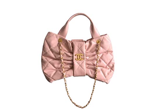 Chanel Bow Handbag Blush