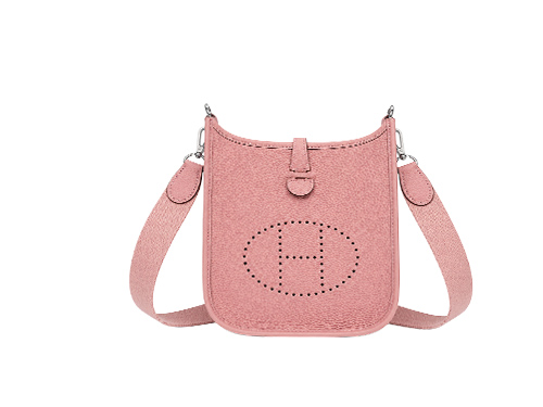 Hermès Mini Evelyne Rose