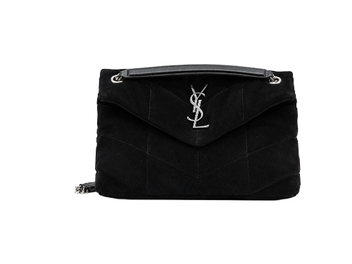 YSL Noir Black Suede Lou