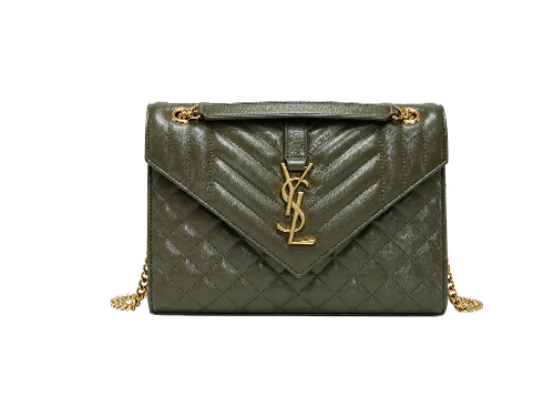 YSL Olive Green Envelope