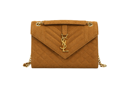 YSL Caramel Camel Suede 