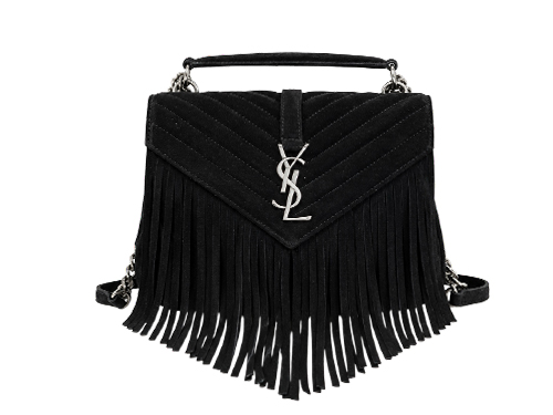 YSL All Black Fringe Col