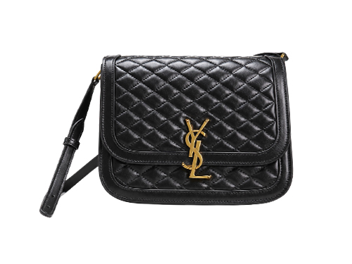 YSL Black Quilted Solfer
